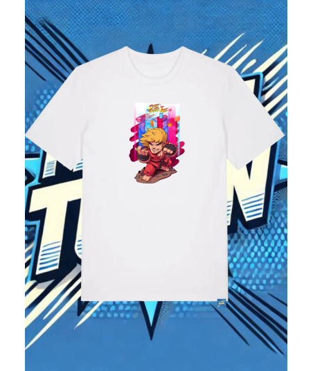 Camiseta Blanca Ken Street Figther | camiseta anime