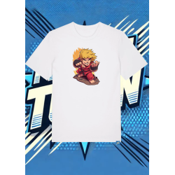 Camiseta Blanca Ken Street Figther | camiseta anime