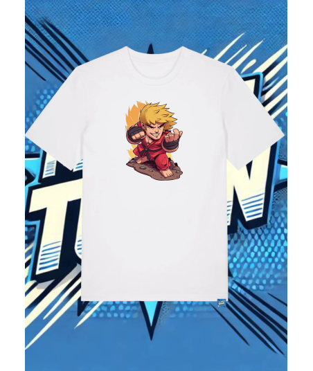 Camiseta Blanca Ken Street Figther | camiseta anime