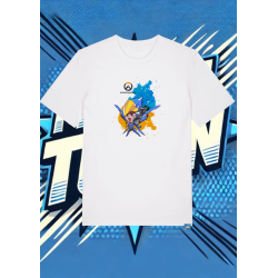 Camiseta Blanca Overwatch2pharah | camiseta anime