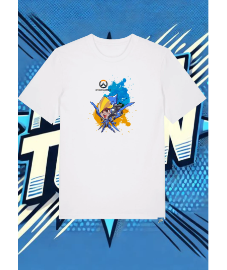 Camiseta Blanca Overwatch2pharah | camiseta anime