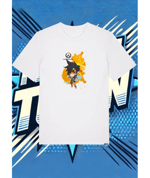 Camiseta Blanca Overwatch2tracer | camiseta anime