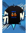 Camiseta Negra Among Us Naranja Impostor | camiseta anime