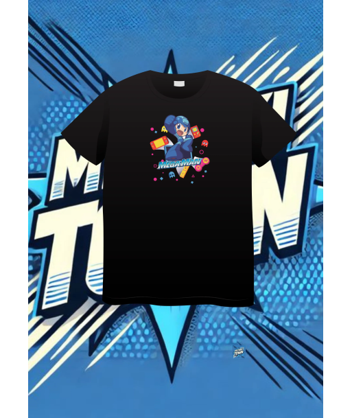Camiseta Negra Mega Man | camiseta anime