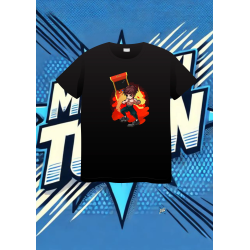 Camiseta Negra Street Figther Fei Long | camiseta anime