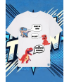 Camiseta Blanca Dame Un Que Dino Grrrr | camiseta anime
