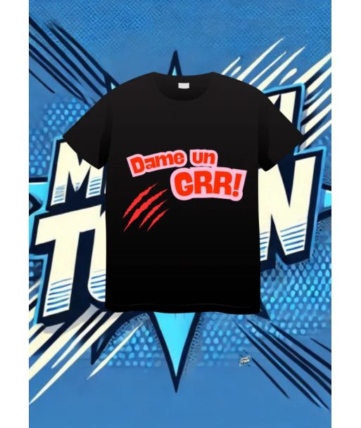 Camiseta Negra Dame Un Grrr | camiseta anime