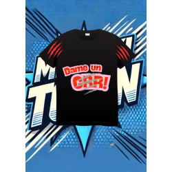 Camiseta Negra Dame Un Grrr Arañazo Rojo | camiseta anime