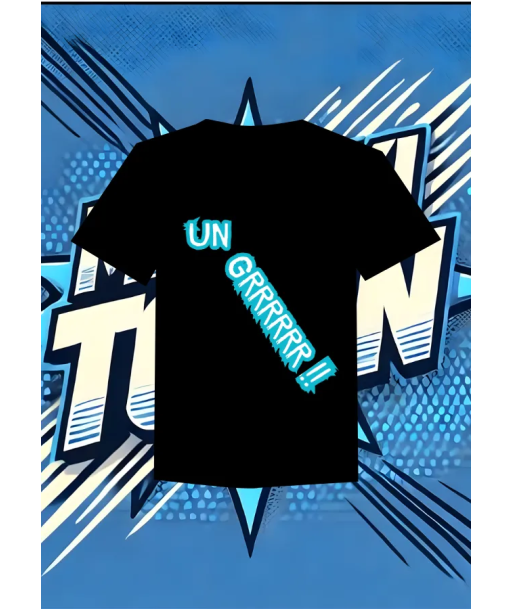 Camiseta Negra Dame Un Que Dame Un Grrrr Parte Trasera | camiseta anim