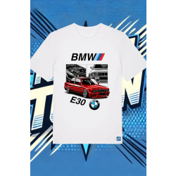 Camiseta Blanca Bmw E30 | camiseta anime