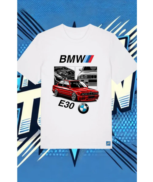 Camiseta Blanca Bmw E30 | camiseta anime