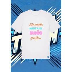 Camiseta Blanca Me Teneis Hasta El Moño | camiseta anime