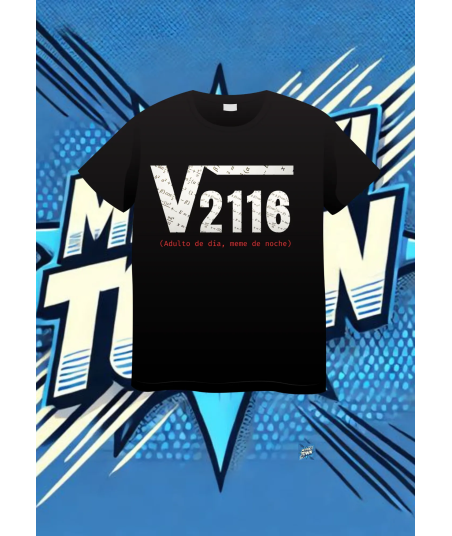 Camiseta Negra La Raiz Cuadrada De Los46años1 | camiseta anime