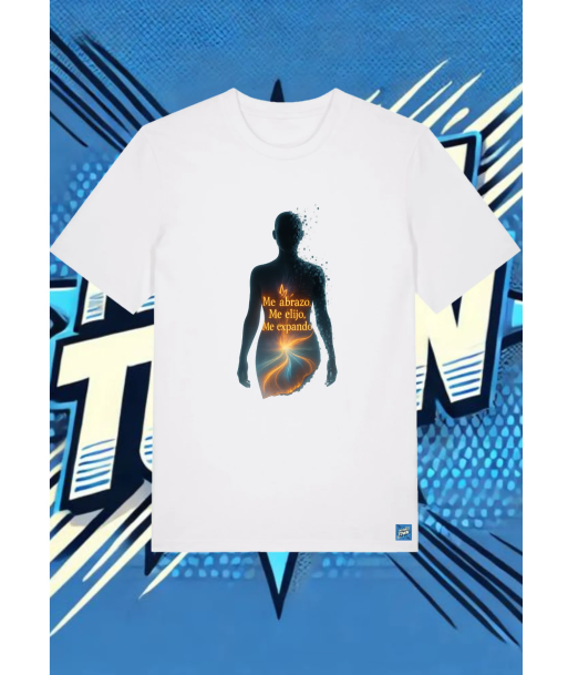 Camiseta Blanca Me Abrazo Me Elijo Me Expando Mujer | camiseta anime