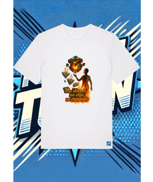 Camiseta Blanca Me Abrazo Me Elijo Me Expando Rubic | camiseta anime