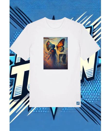 Camiseta Blanca Mujer Espejo | camiseta anime