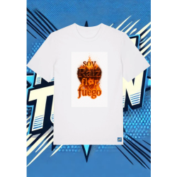 Camiseta Blanca Soy Raiz Flor Yfuego | camiseta anime