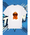 Camiseta Blanca Soy Raiz Flor Yfuego | camiseta anime