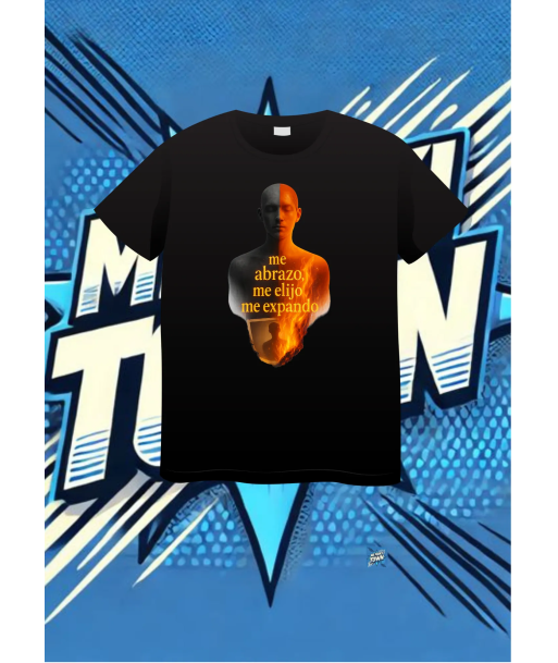 Camiseta Negra Me Abrazo Me Elijo Me Expando | camiseta anime