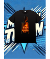 Camiseta Negra Me Abrazo Me Elijo Me Expando Fuego | camiseta anime