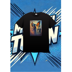 Camiseta Negra Mujer Espejo | camiseta anime