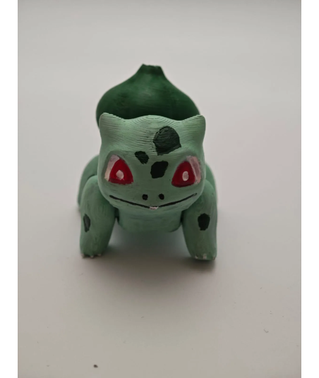 Figura Bulbasaur Pokémon Impresa en 3D y Pintada a Mano