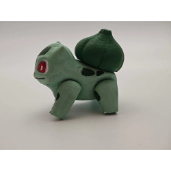 Figura Bulbasaur Pokémon Impresa en 3D y Pintada a Mano