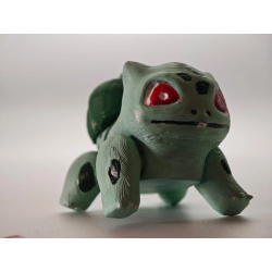 Figura Bulbasaur Pokémon Impresa en 3D y Pintada a Mano
