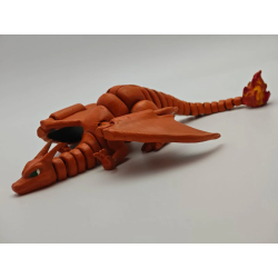 Figura Charizard Articulada Pokémon - Impresa 3D Pintada a Mano