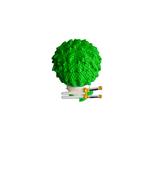 Figura 3D de Roronoa Zoro Chibi - One Piece - Impresa en PLA | Tu Tienda