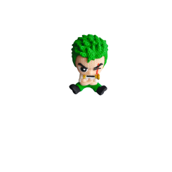 Figura 3D de Roronoa Zoro Chibi - One Piece - Impresa en PLA | Tu Tienda