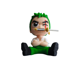 Figura 3D de Roronoa Zoro Chibi - One Piece - Impresa en PLA | Tu Tienda