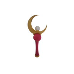 Varita Sailor Moon impresa en 3D | Coleccionable pintado a mano