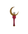 Varita Sailor Moon impresa en 3D | Coleccionable pintado a mano