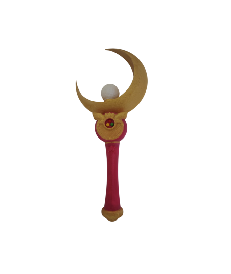 Varita Sailor Moon impresa en 3D | Coleccionable pintado a mano