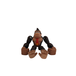 Figura Donkey Kong articulada impresa en 3D | Pintada a mano