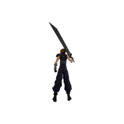 Figura Cloud Final Fantasy VII impresa en 3D | Pintada a mano