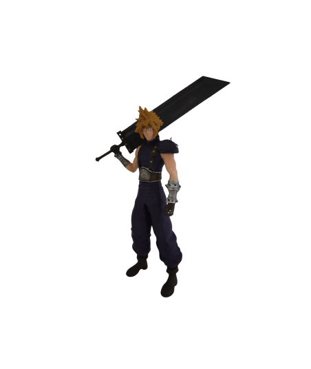 Figura Cloud Final Fantasy VII impresa en 3D | Pintada a mano