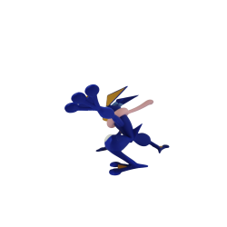 Figura Greninja Pokémon Impresa en 3D - Material PLA