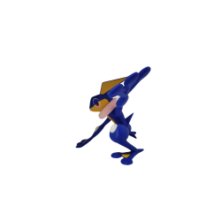 Figura Greninja Pokémon Impresa en 3D - Material PLA