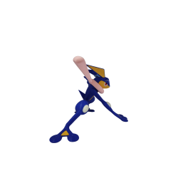 Figura Greninja Pokémon Impresa en 3D - Material PLA