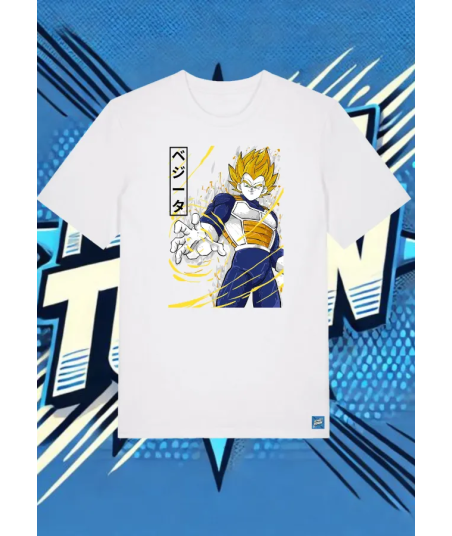 Camiseta Blanca Vegeta Big Ban | camiseta anime