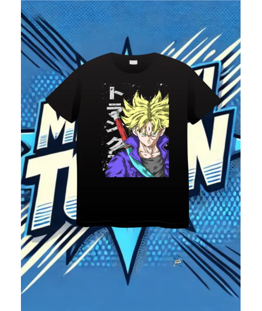 Camiseta Negra Trunks Supe Saiyan | camiseta anime