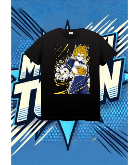 Camiseta Negra Vegeta Big Ban | camiseta anime