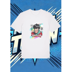 Camiseta Blanca Cool Anime Boy | camiseta anime