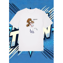 Camiseta Blanca Evangelion Asuka | camiseta anime