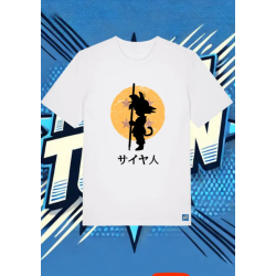 Camiseta Blanca Goku Bola Cuatro Estrellas | camiseta anime