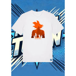Camiseta Blanca Goku Bulma | camiseta anime