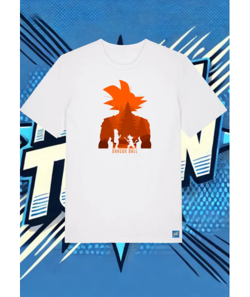 Camiseta Blanca Goku Bulma | camiseta anime
