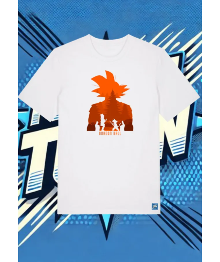 Camiseta Blanca Goku Bulma | camiseta anime